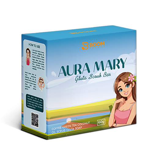 Boom Beauty Aura Mary Gluta Scrub Bar - 60g