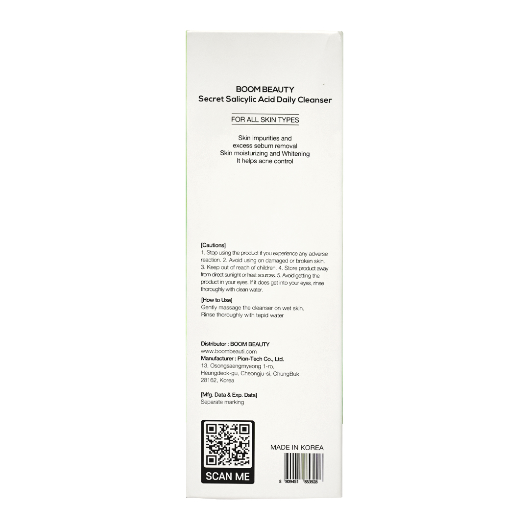 Boom Beauty Secret Salicylic Acid Daily Cleanser - 120ml